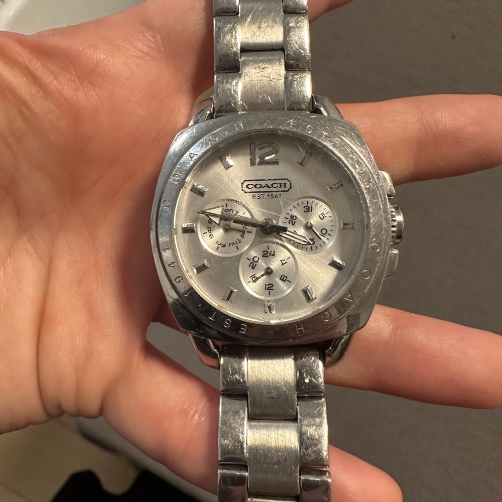 Coach Silver Watch